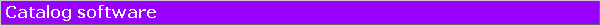 Catalog software